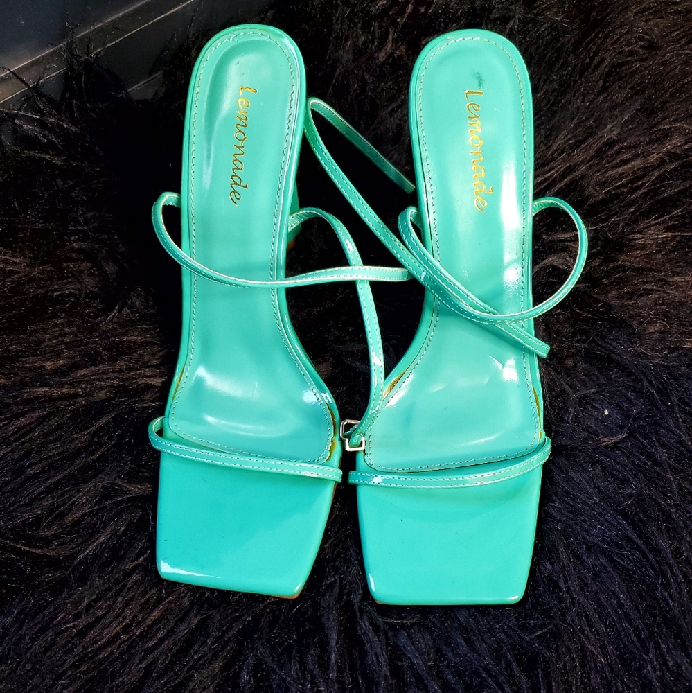Teal Stiletto heels